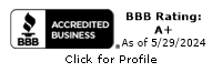 BBB Accredited Business badge with A+ Rating